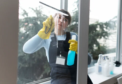 Nettoyage de vitres intérieures et extérieures à la Falaise